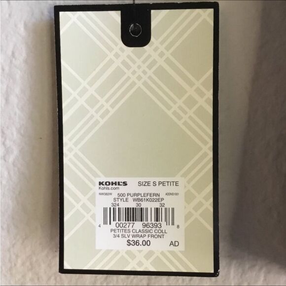 Dana Buchman purple asymmetrical wrap paisley top fairycore witchy whimsygoth - Picture 4 of 5